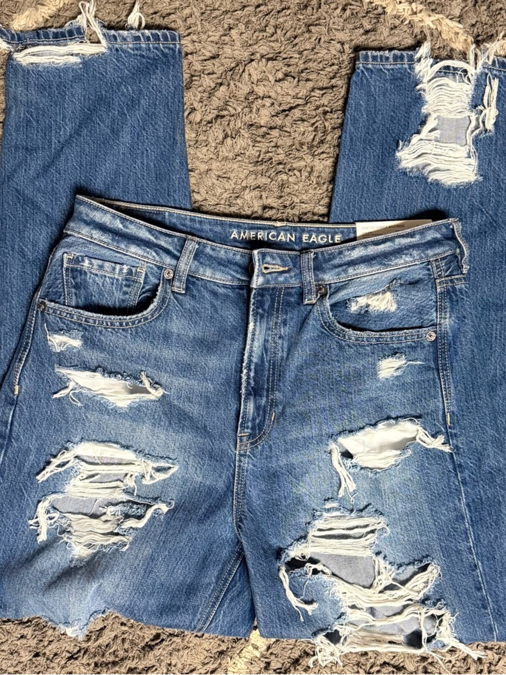 American Eagle Comfort Stretch Mom Jeans